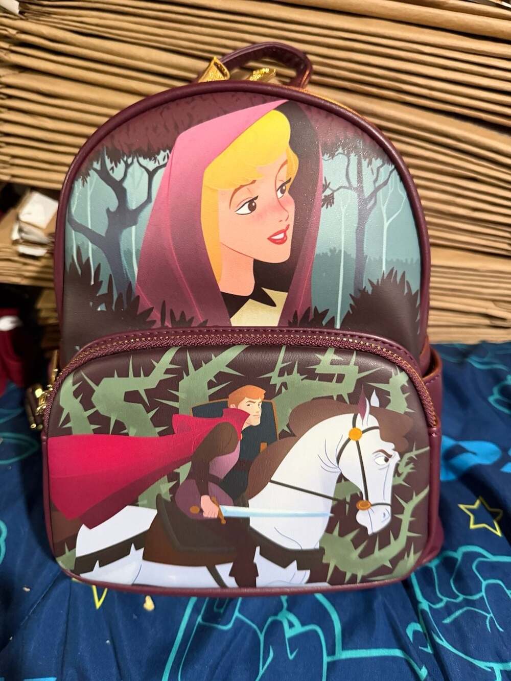 Loungefly Disney Sleeping Beauty Aurora Scene Mini Backpack NWT